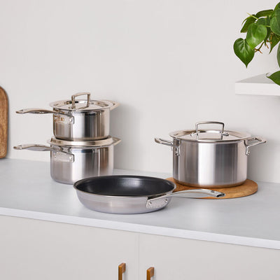 3-ply Stainless Steel 4-piece Cookware Set