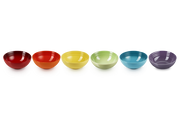 Stoneware Rainbow Set of 6 Cereal Bowls
