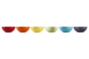 Stoneware Rainbow Set of 6 Cereal Bowls
