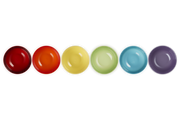 Stoneware Rainbow Set of 6 Cereal Bowls