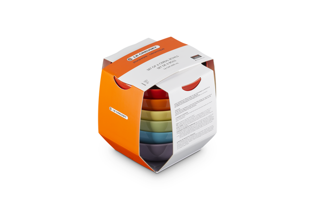 Stoneware Rainbow Set of 6 Cereal Bowls
