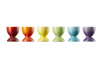Stoneware Rainbow Set of 6 Egg Cups