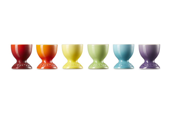 Stoneware Rainbow Set of 6 Egg Cups