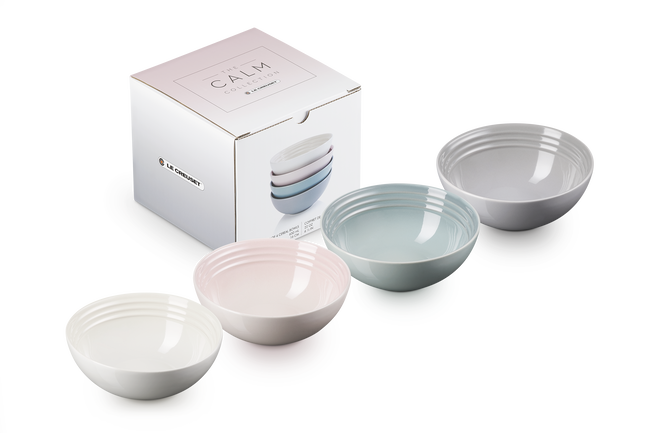 Stoneware Calm Set of 4 Cereal Bowls