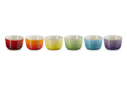 Stoneware Rainbow Set of 6 Mini Ramekins