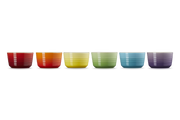 Stoneware Rainbow Set of 6 Mini Ramekins
