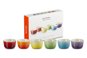 Stoneware Rainbow Set of 6 Mini Ramekins