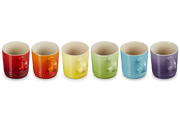 Stoneware Rainbow Set of 6 London 350ml Mugs