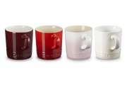 Stoneware Petits Fours Set of 4 Cappuccino Mugs
