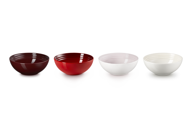 Stoneware Petits Fours Set of 4 Cereal Bowls