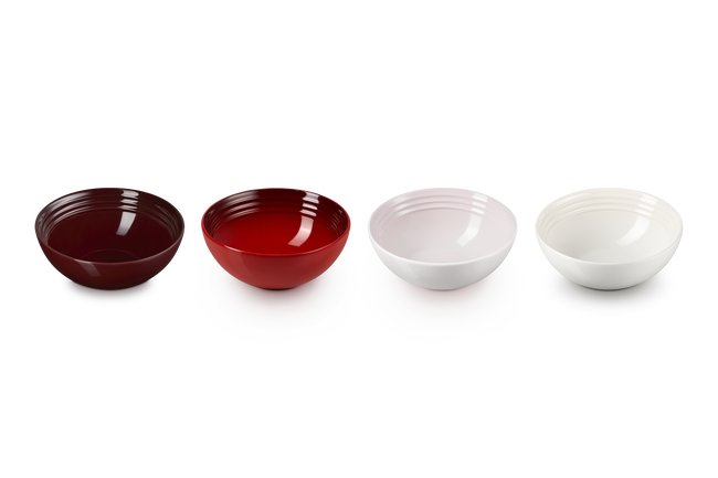 Stoneware Petits Fours Set of 4 Cereal Bowls