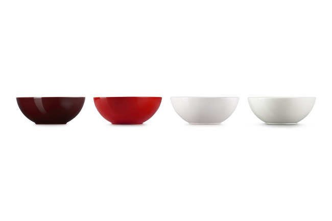 Stoneware Petits Fours Set of 4 Cereal Bowls