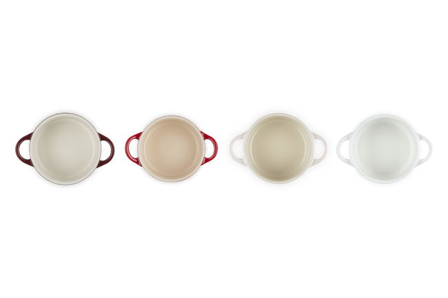 Stoneware Petits Fours Set of 4 Mini Cocottes