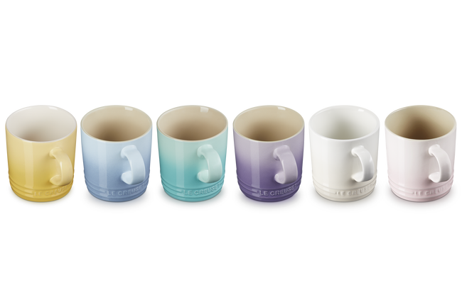 Stoneware Sorbet Set of 6 London Mugs