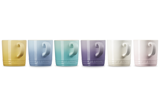 Stoneware Sorbet Set of 6 London Mugs