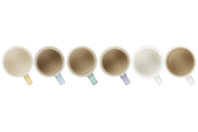 Stoneware Sorbet Set of 6 London Mugs