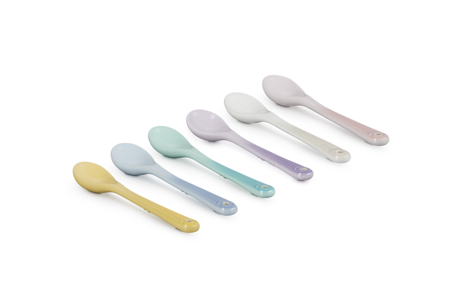Stoneware Sorbet Set of 6 Spoons
