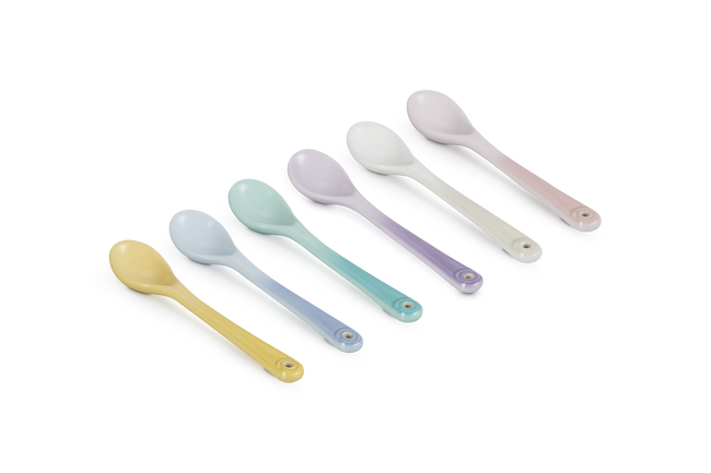 Stoneware Sorbet Set of 6 Spoons
