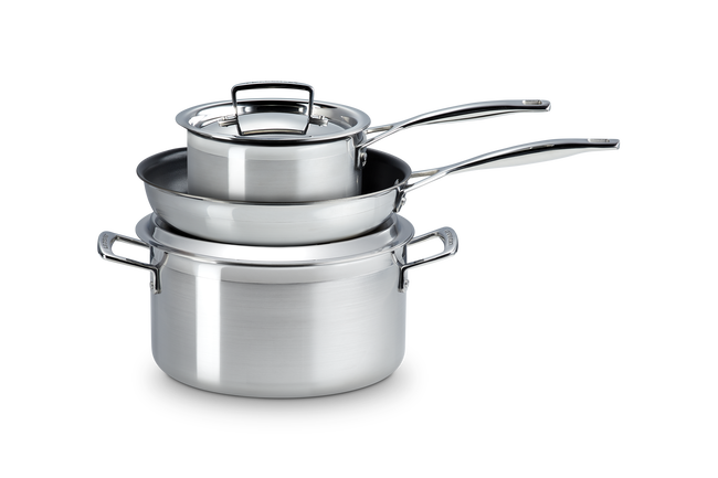 3-ply Stainless Steel 3-piece Cookware Set