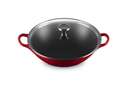 Cast Iron Signature Wok with Glass Lid