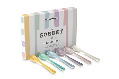Stoneware Sorbet Set of 6 Spoons