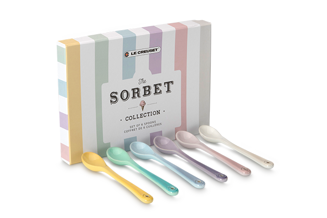 Stoneware Sorbet Set of 6 Spoons