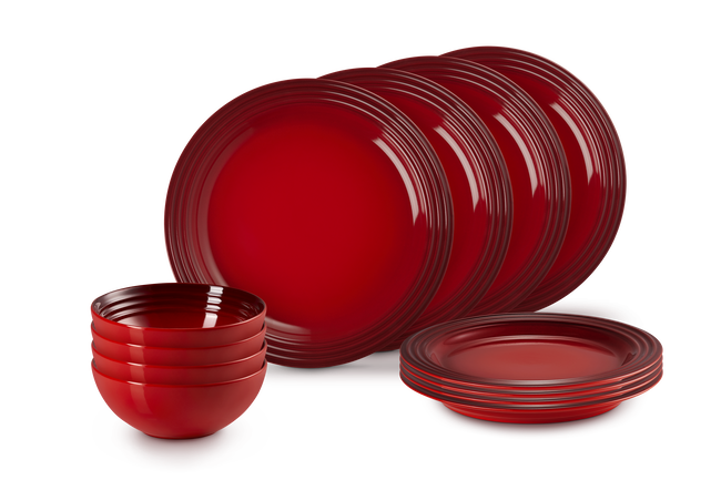 Stoneware Vancouver 12-Piece Dinnerware Set