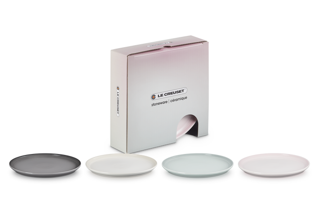 Stoneware Coupe Set of 4 Side Plates