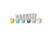 Stoneware Sorbet Set of 6 Espresso Mugs